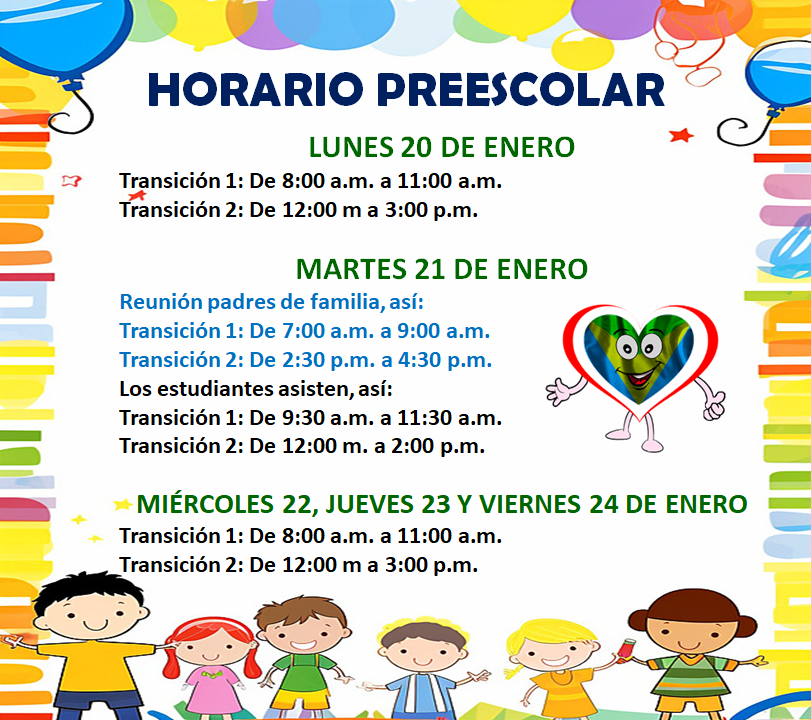 Horario Preescolar