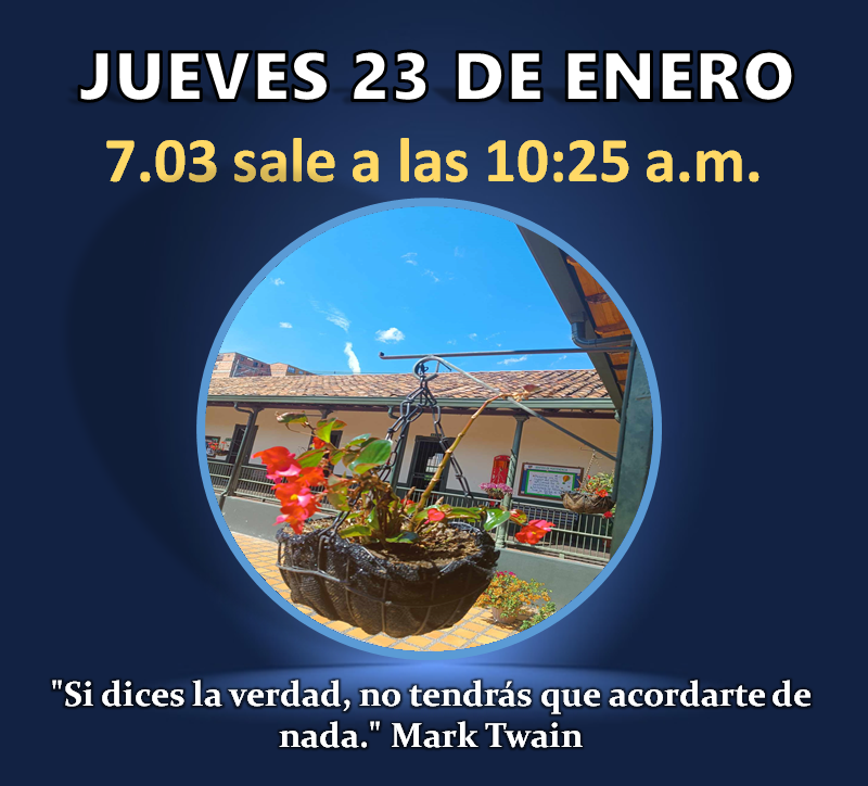 Jueves 23 de enero