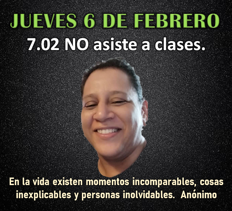 Jueves 6 de febrero