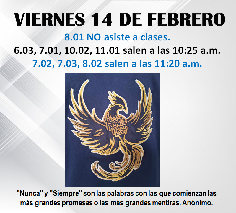 Novedades en el horario
