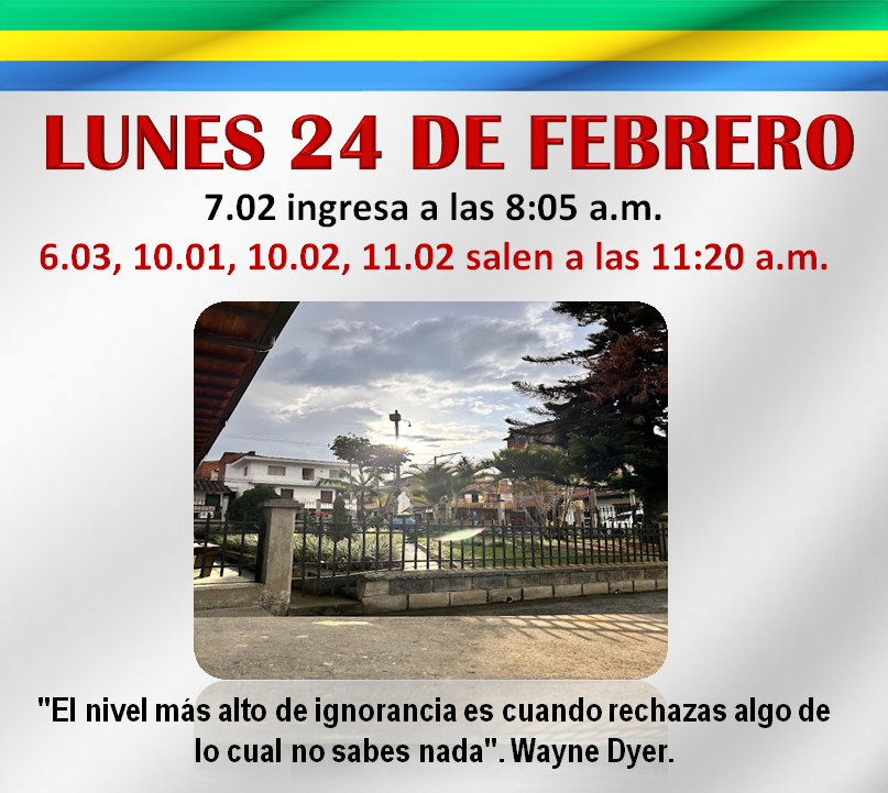 Lunes 24 de febrero
