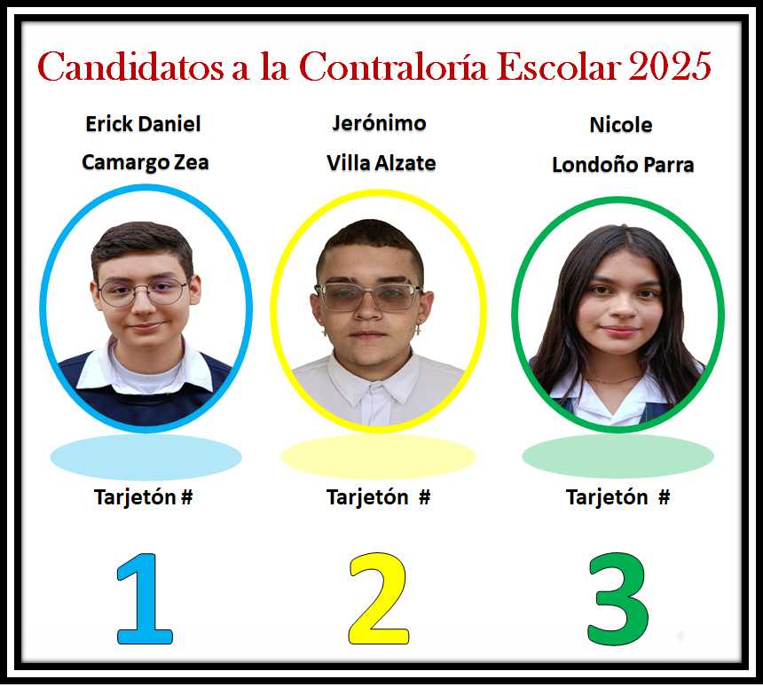 Candidatos Contraloría Escolar 2025