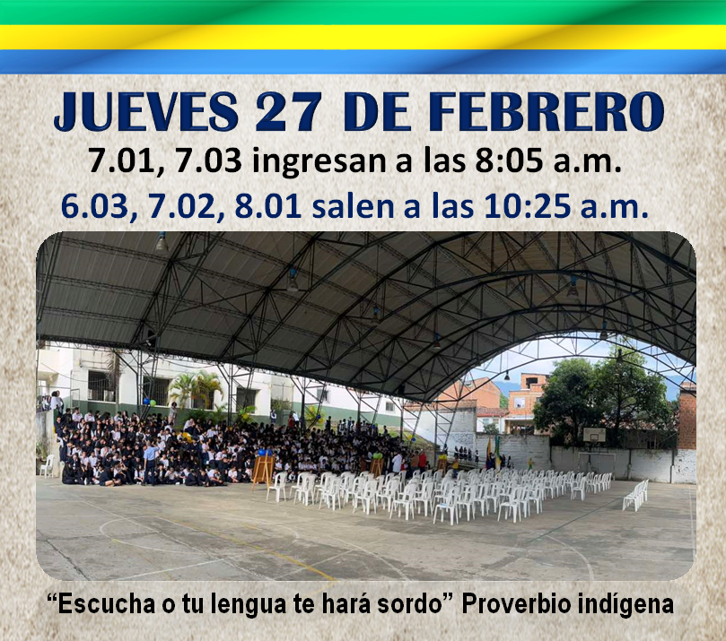 Novedades en el horario