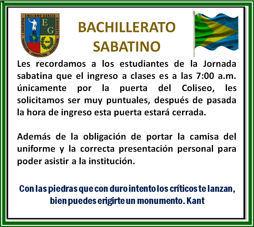 Bachillerato Sabatino