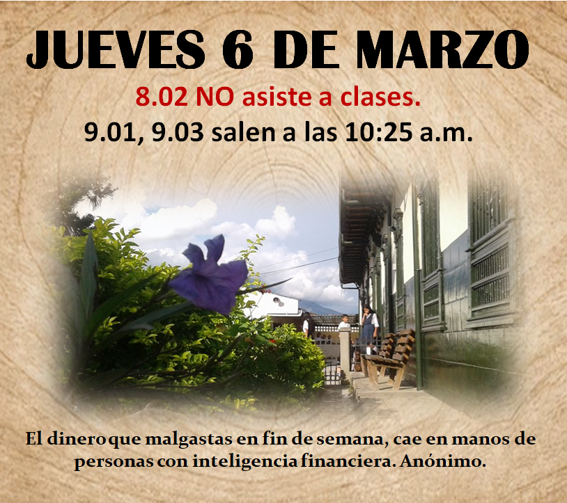 Actualización novedades en el horario.