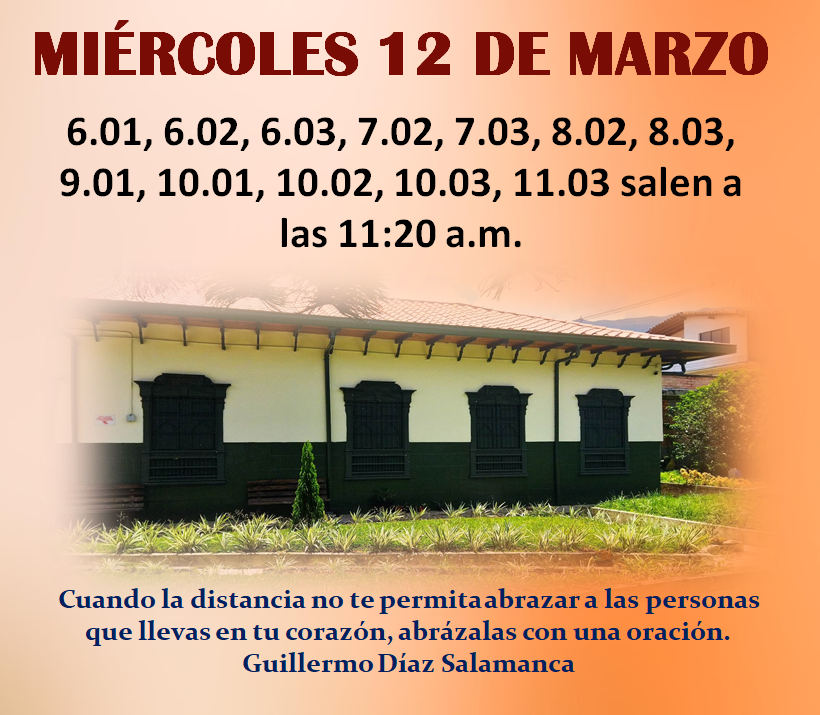 Novedades en el horario
