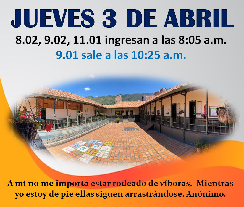 Novedades en el horario