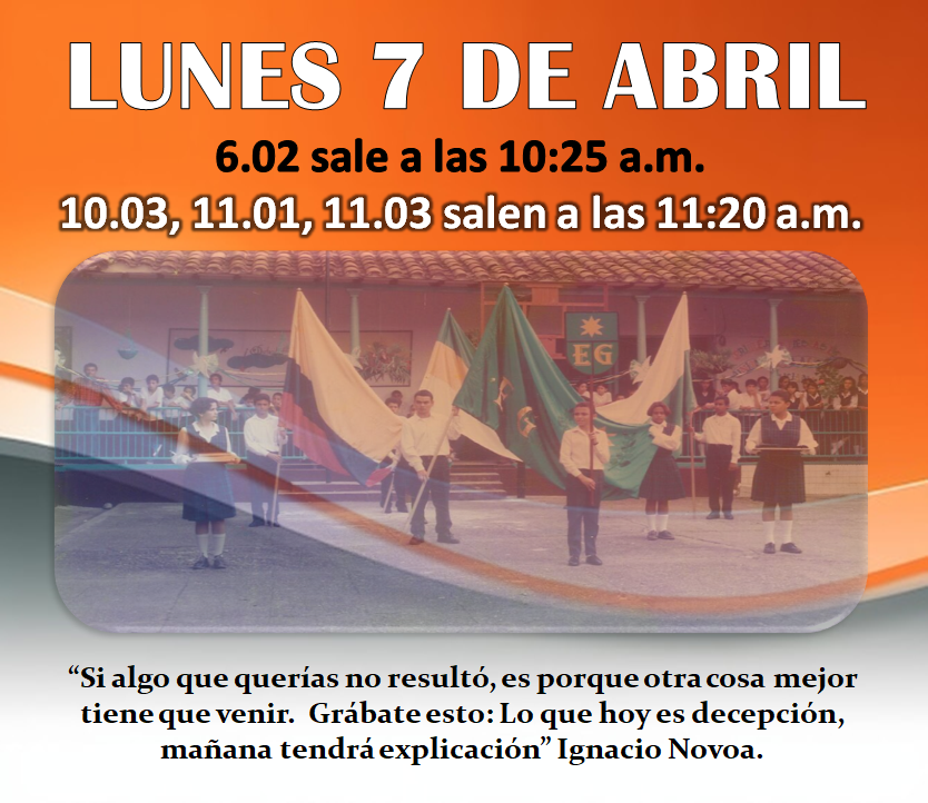Novedades en el horario