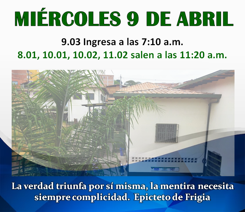 Novedades en el horario