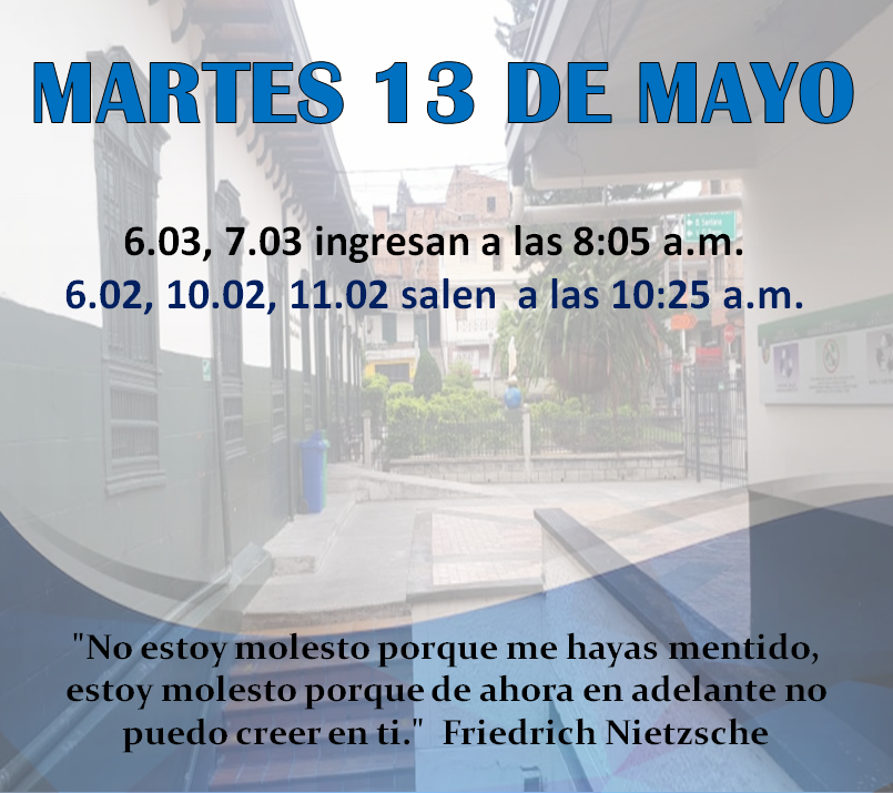 Novedades en el horario