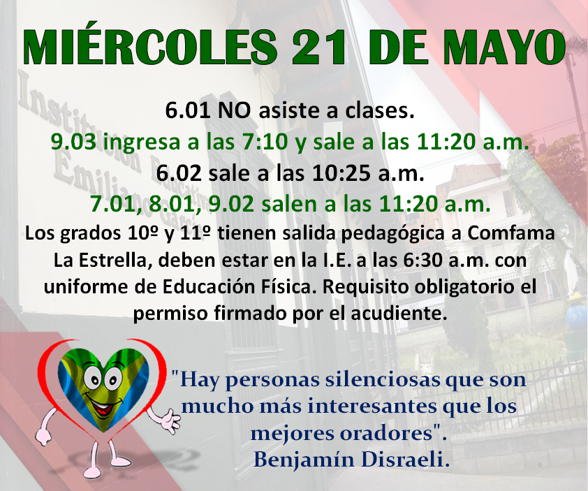 Novedades en el horario