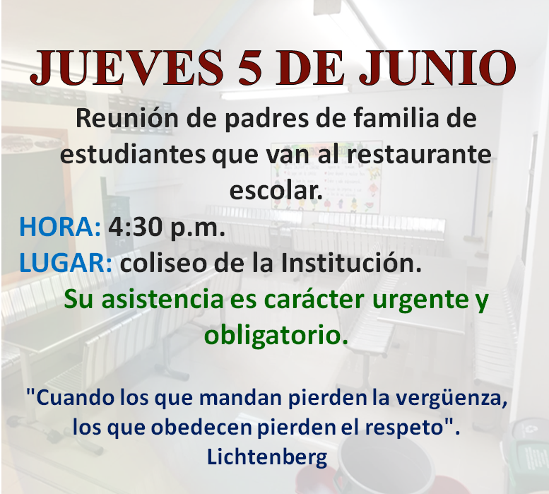 Reunión padres de familia