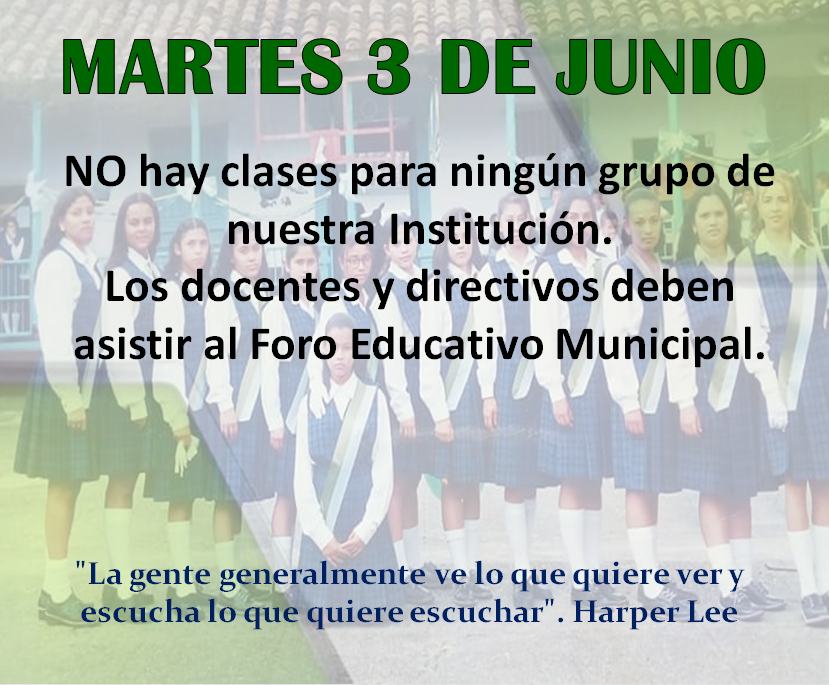 Novedades en el horario