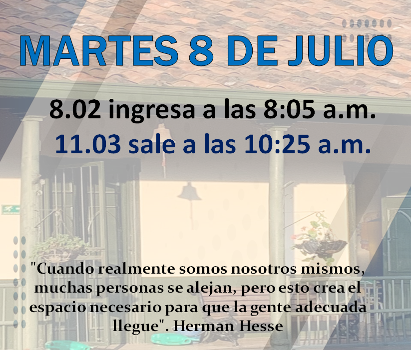 Novedades en el horario