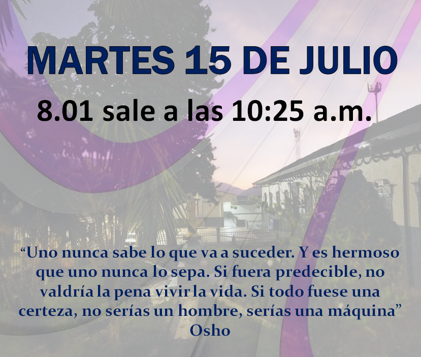 Novedades en el horario