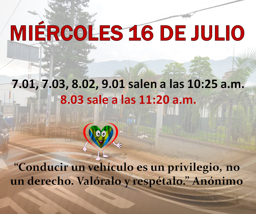 Novedades en el horario