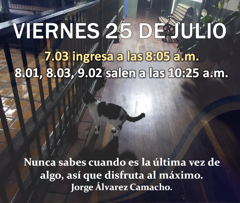 Novedades en el horario