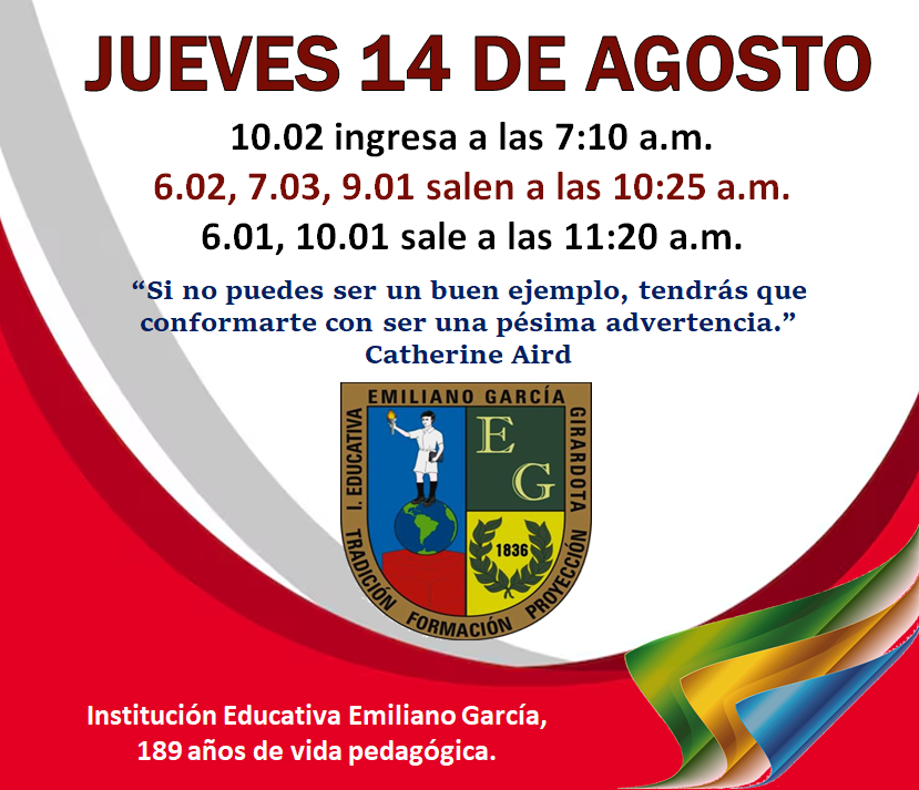 Novedades en el horario