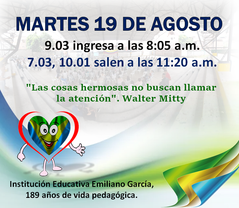 Novedades en el horario
