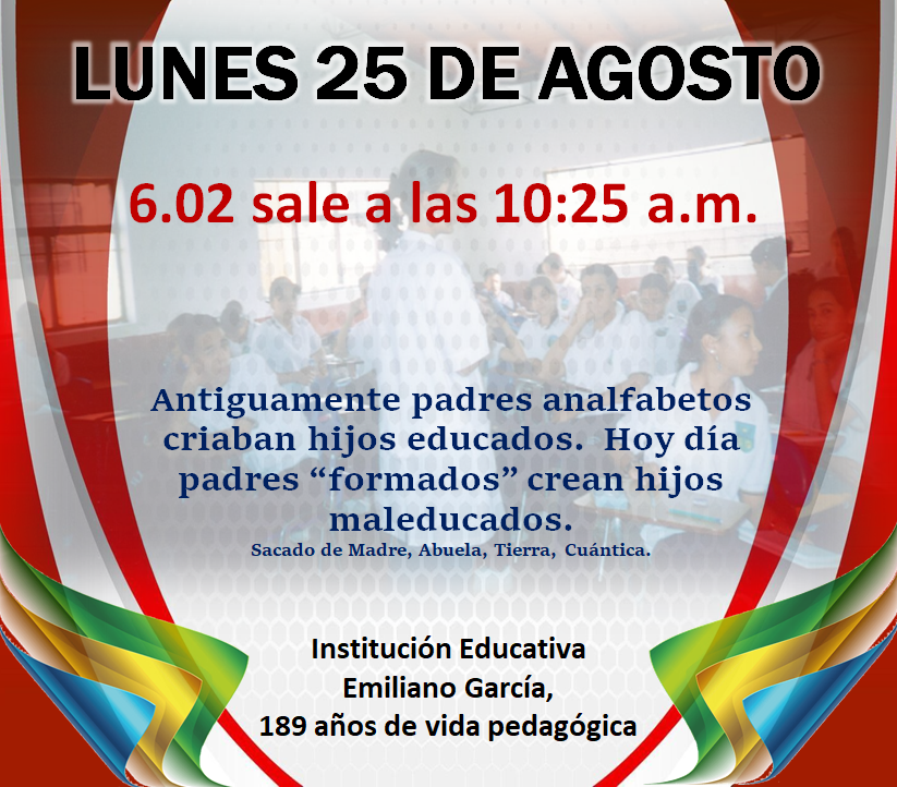 Novedades en el horario