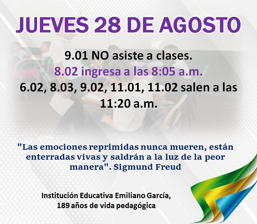Novedades en el horario