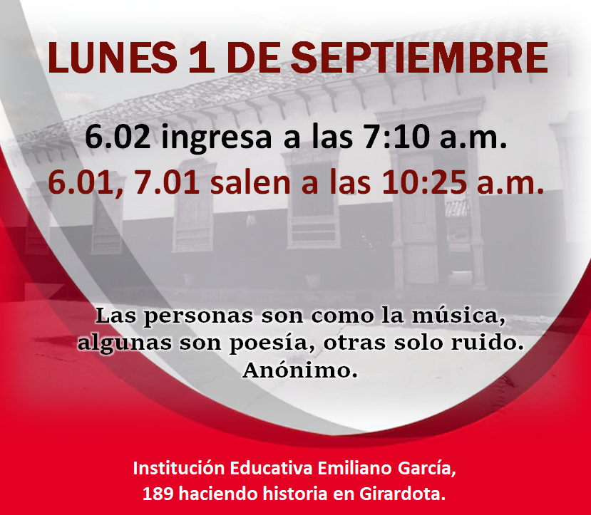 Novedades en el horario