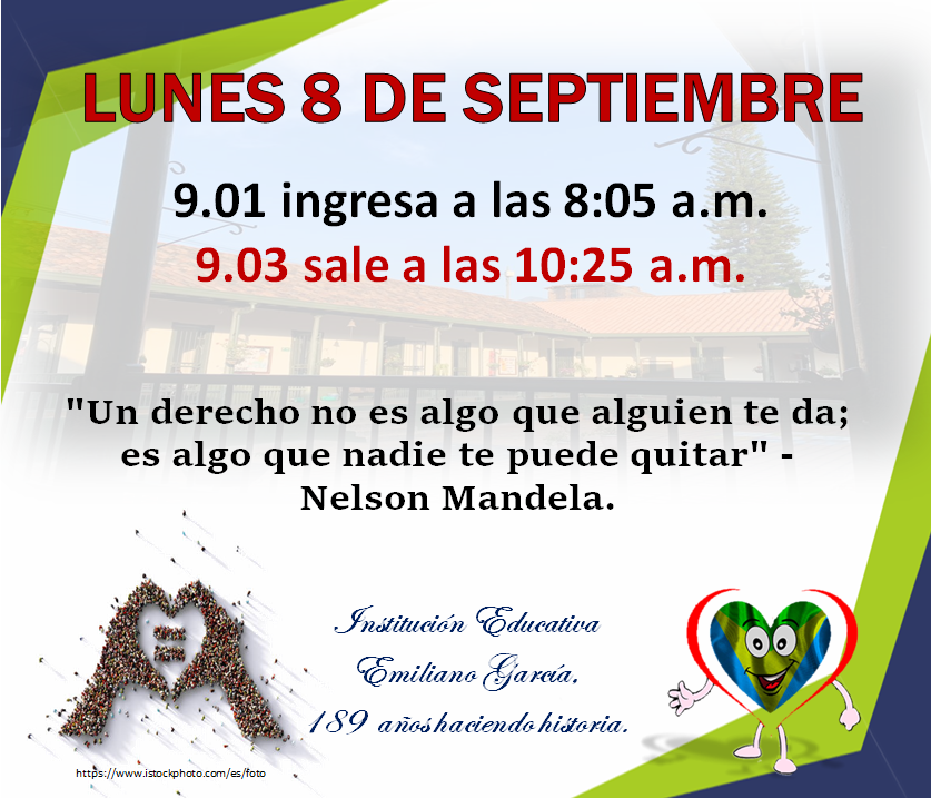 Novedades en el horario