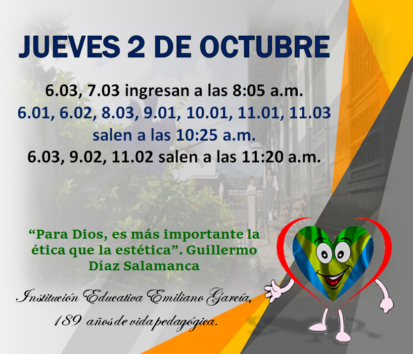 Novedades en el horario