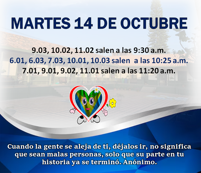 Novedades en el horario