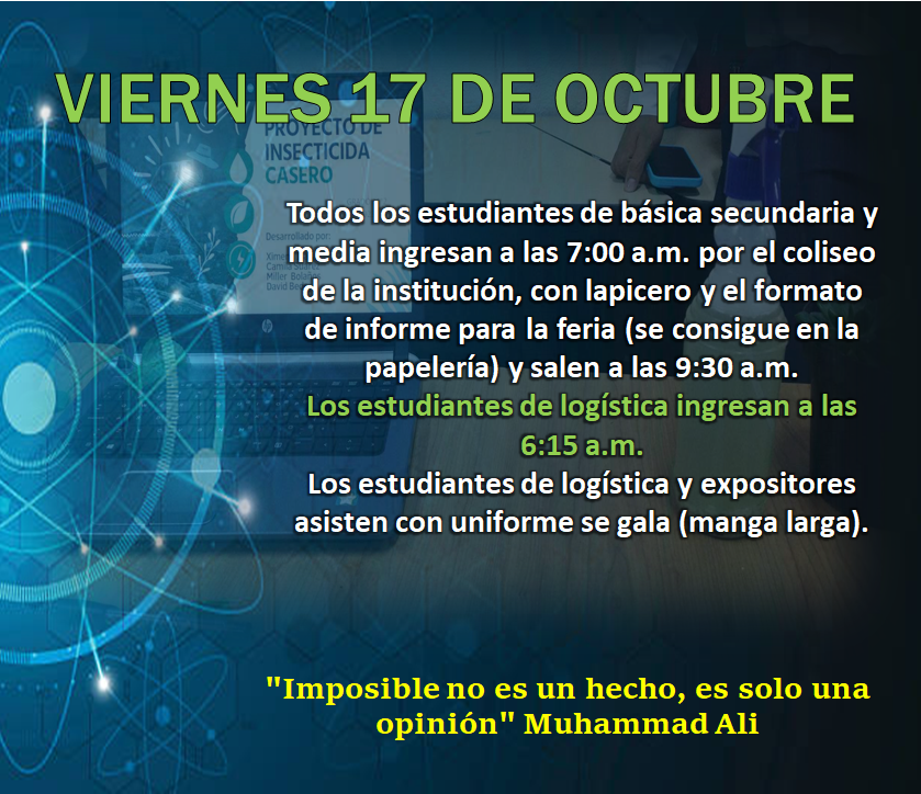 Novedades en el horario