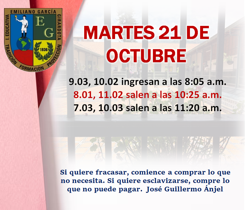 Novedades en el horario