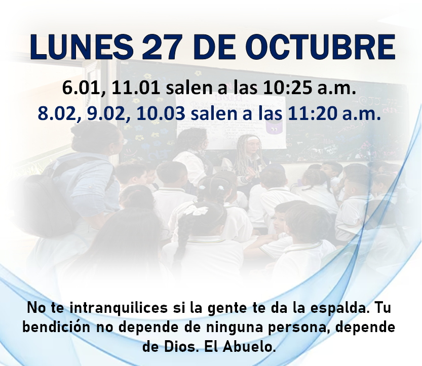 Novedades en el horario