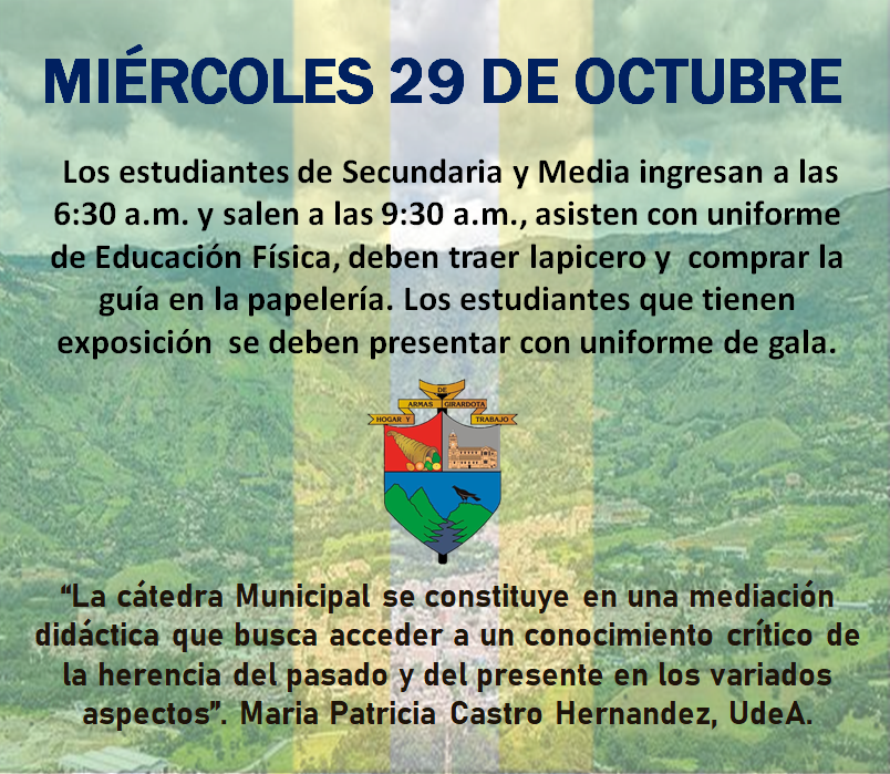 Novedades en el horario