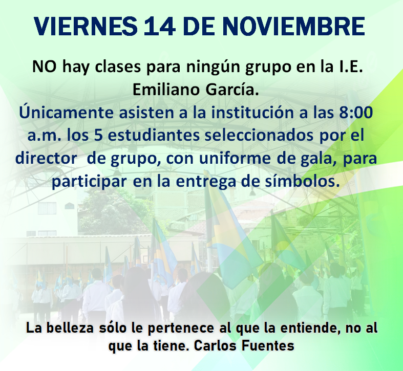 Novedades en el horario