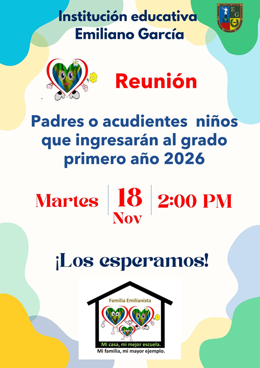 Reunión para padres de familia grado primero