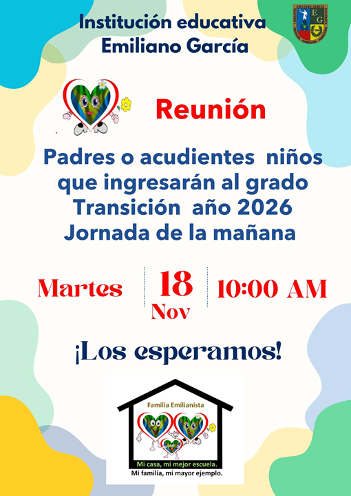 Transición 1 o jornada de la mañana año 2026.