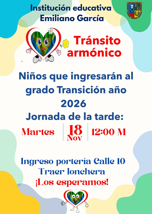 Transición 2 o jornada de la tarde año 2026