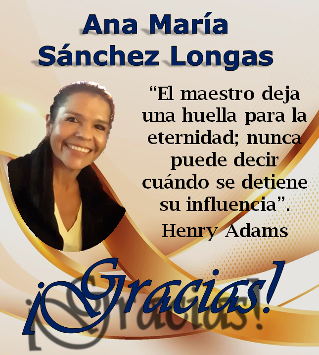 Agradecimiento a Ana María