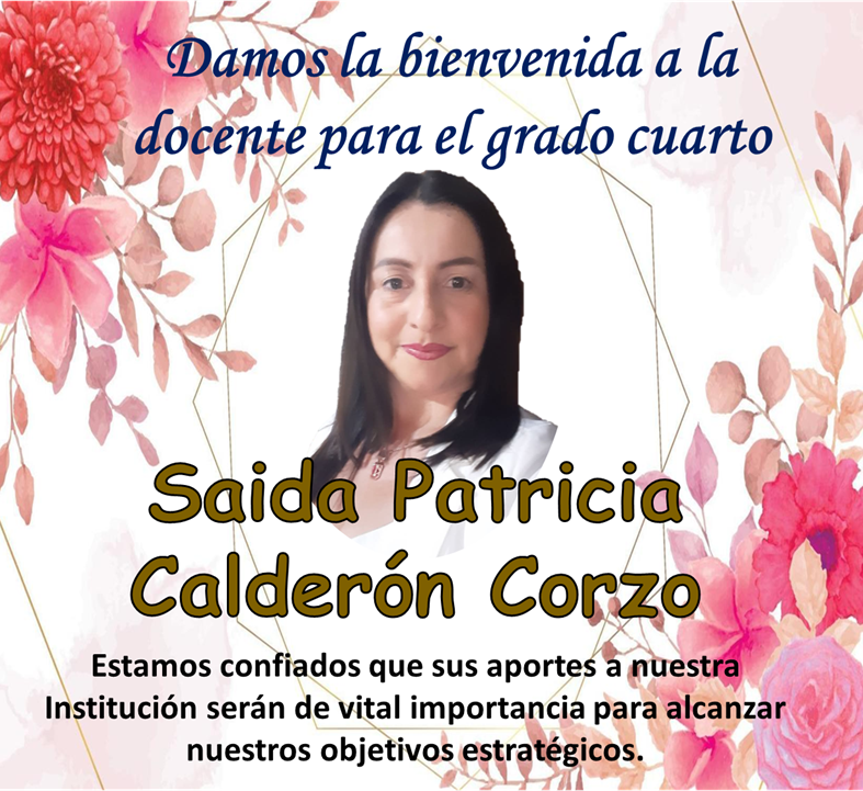 Bienvenida a una docente