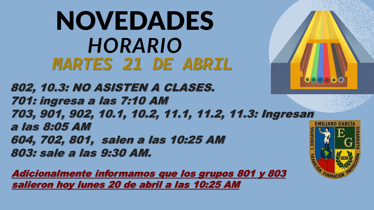 MARTES 21 DE ABRIL DE 2026