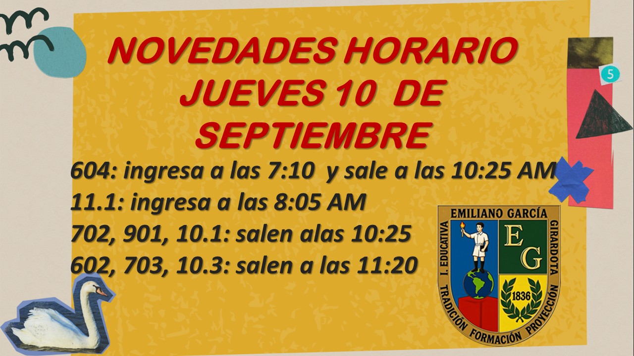 JUEVES 10 DE SEPTIEMBRE DE 2026
