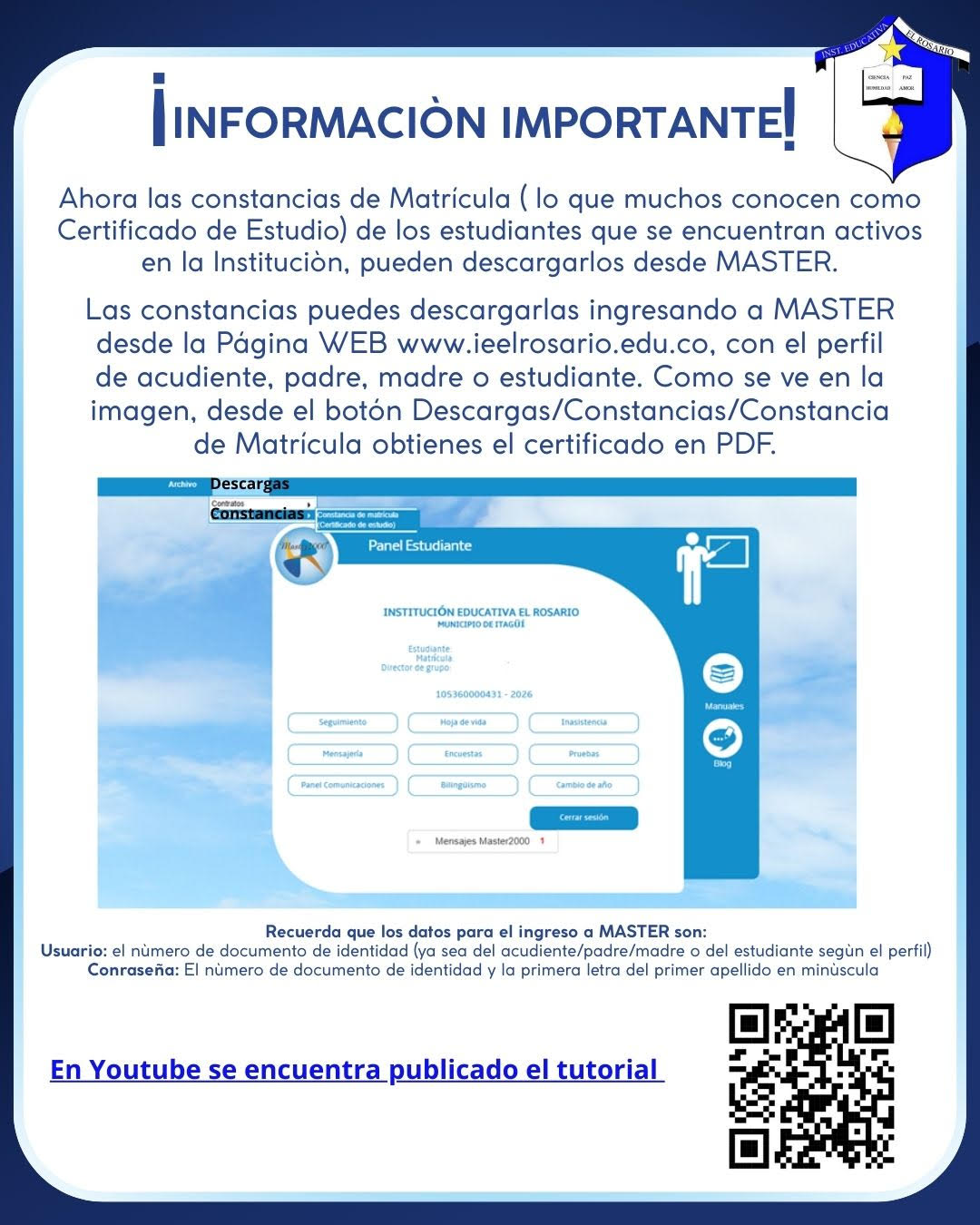 Información importante