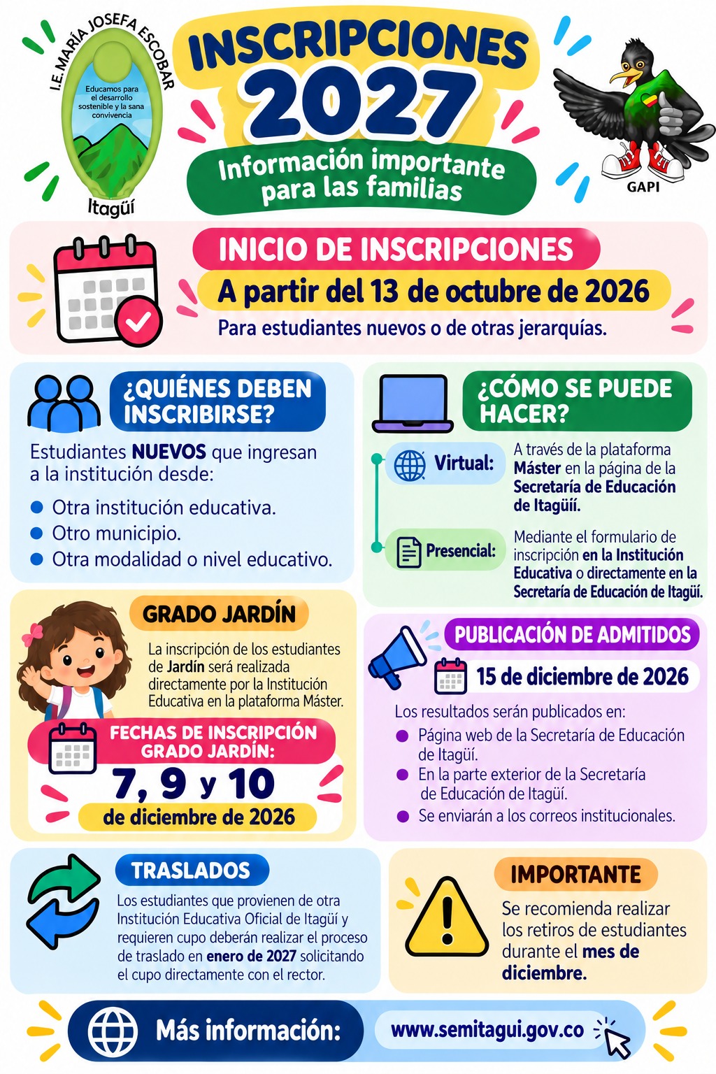 Inscripciones 2027
