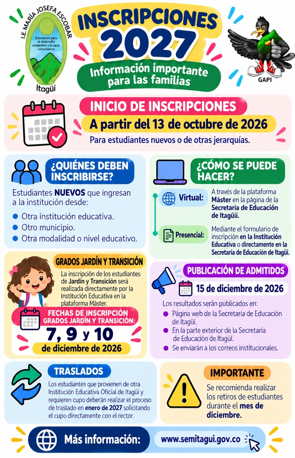 Inscripciones 2027