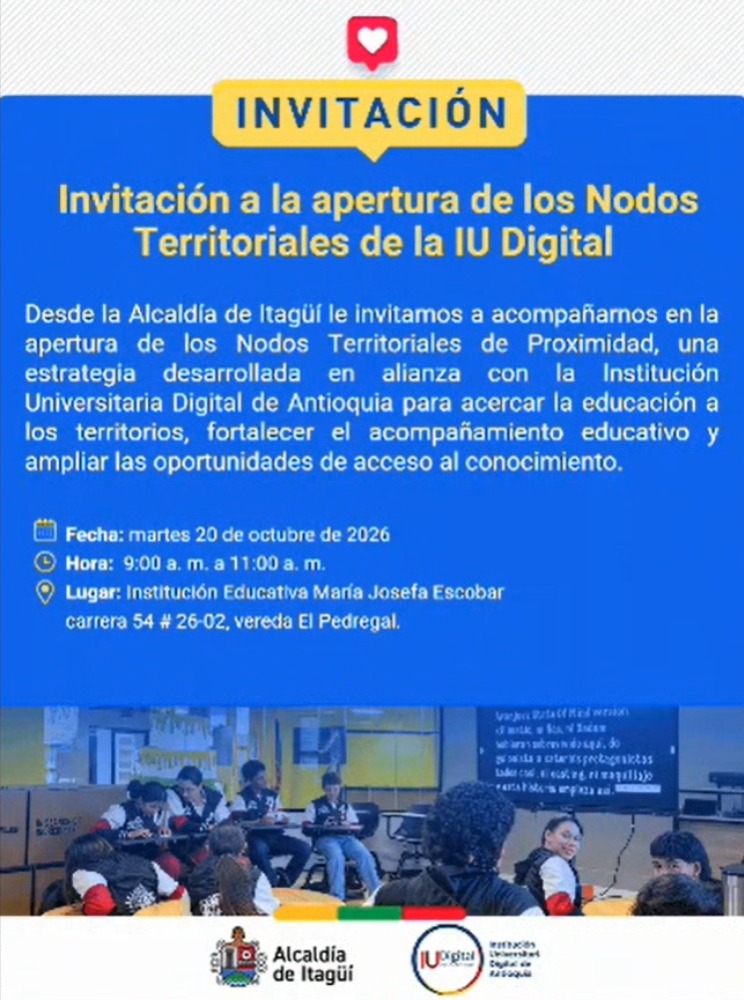 Invitación a la apertura de los Nodos Territoriales de IU Digital