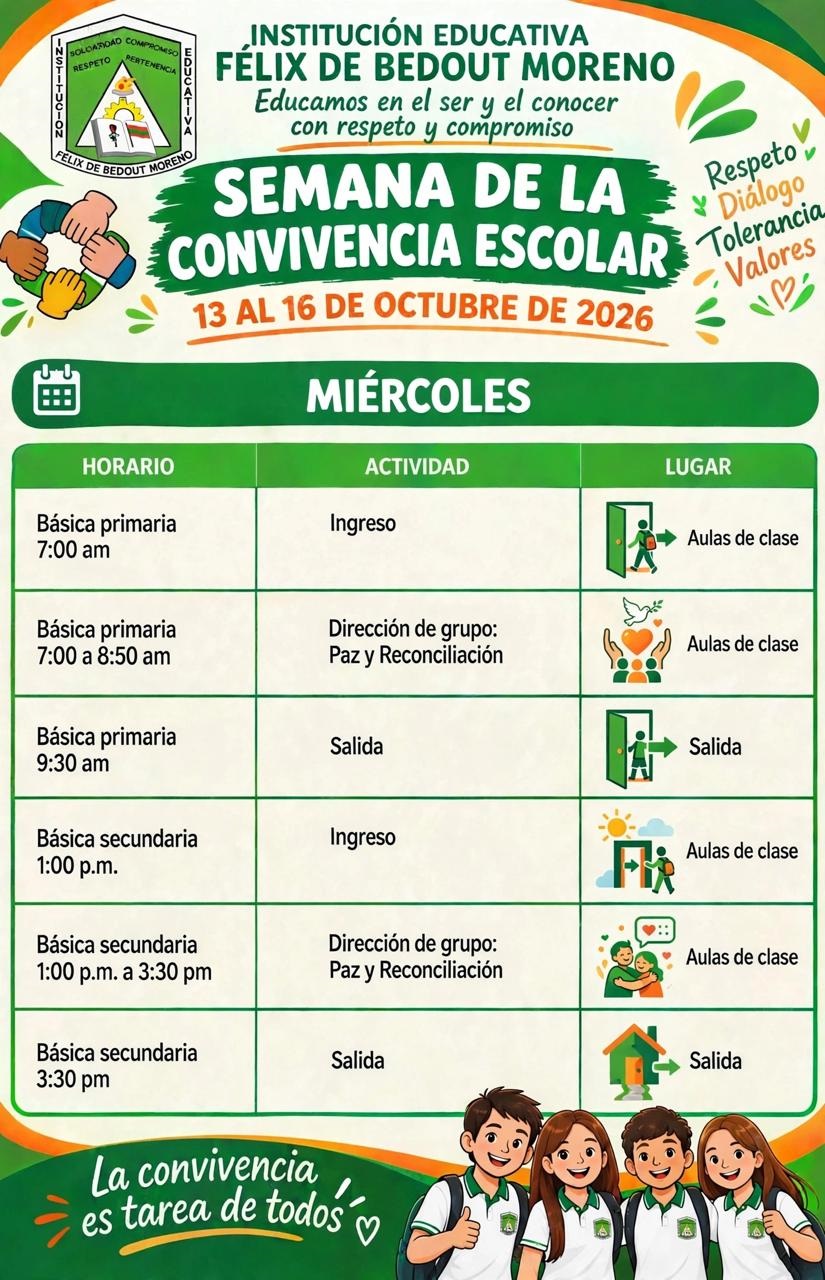 SEMANA FELIXIANA DE LA CONVIVENCIA Y LA PAZ  DIA 2