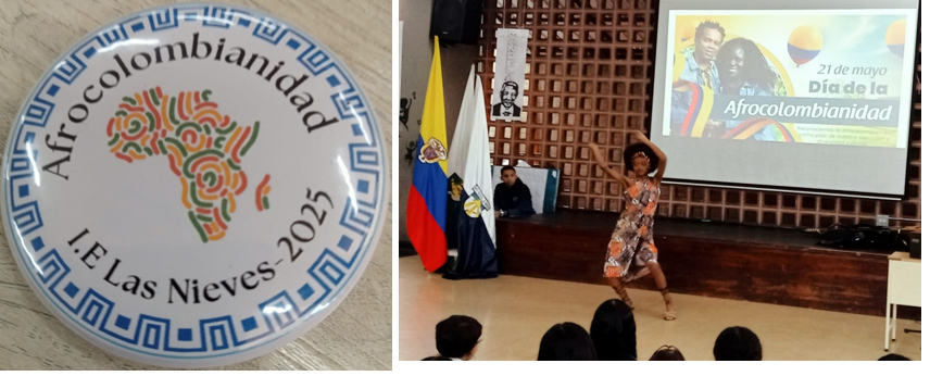 La Institución Educativa las Nieves celebra el día de la AFROCOLOMBIANIDAD con un merecido reconocimiento a los estudiantes que se sienten orgullosos de sus raíces afrodescendientes.