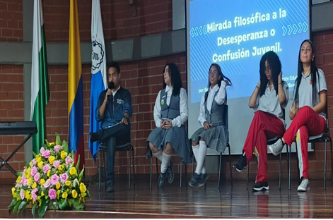Las Nieves estuvo presente con la Ponencia: Una mirada filosófica o la desesperanza y confusión Juvenil, escrita por el estudiante Sebastián Berrío Loaiza.