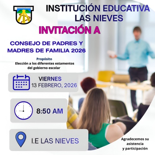 Invitación al consejo de padres y madres 2026