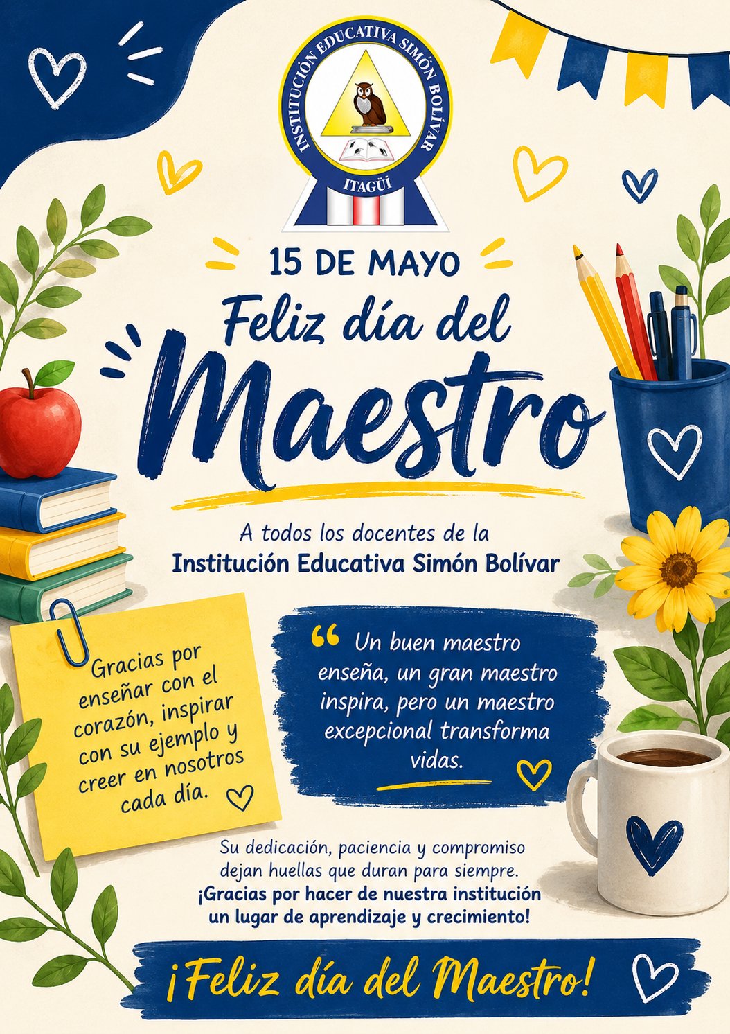 ¡Feliz Día Maestros!
